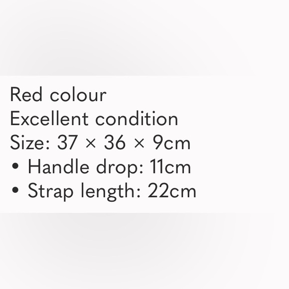 Stella McCartney 
Falabella Mini Tote Bag
Color Red
Good as New - Picture 10 of 10